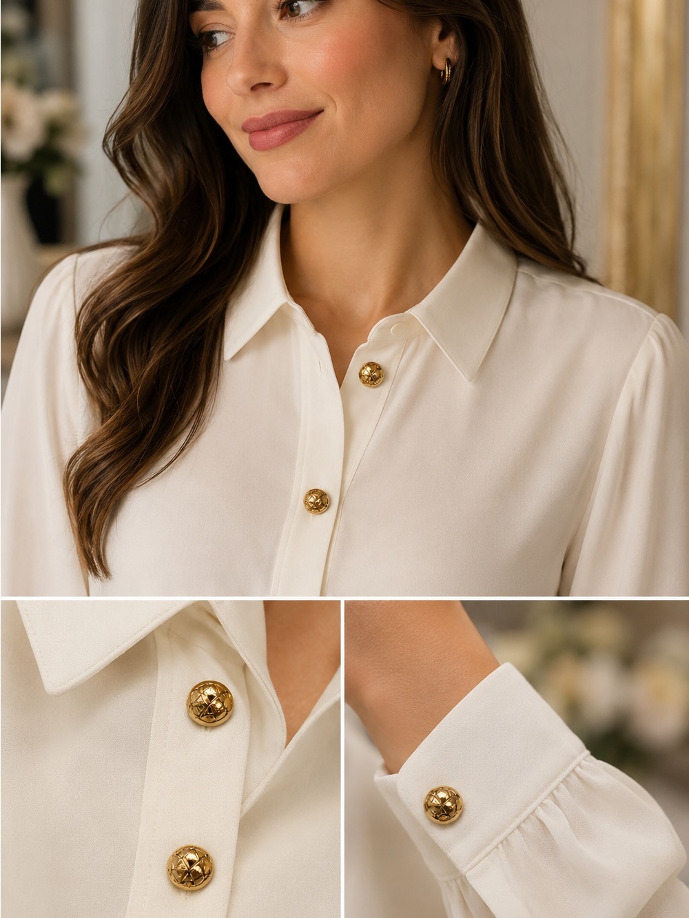 Gold Decorative Button Covers